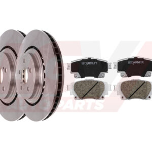 Pair Front Drilled & Slotted Brake Rotors For Toyota Highlander & Lexus RX350 – 13.39″ – Detroit Axle