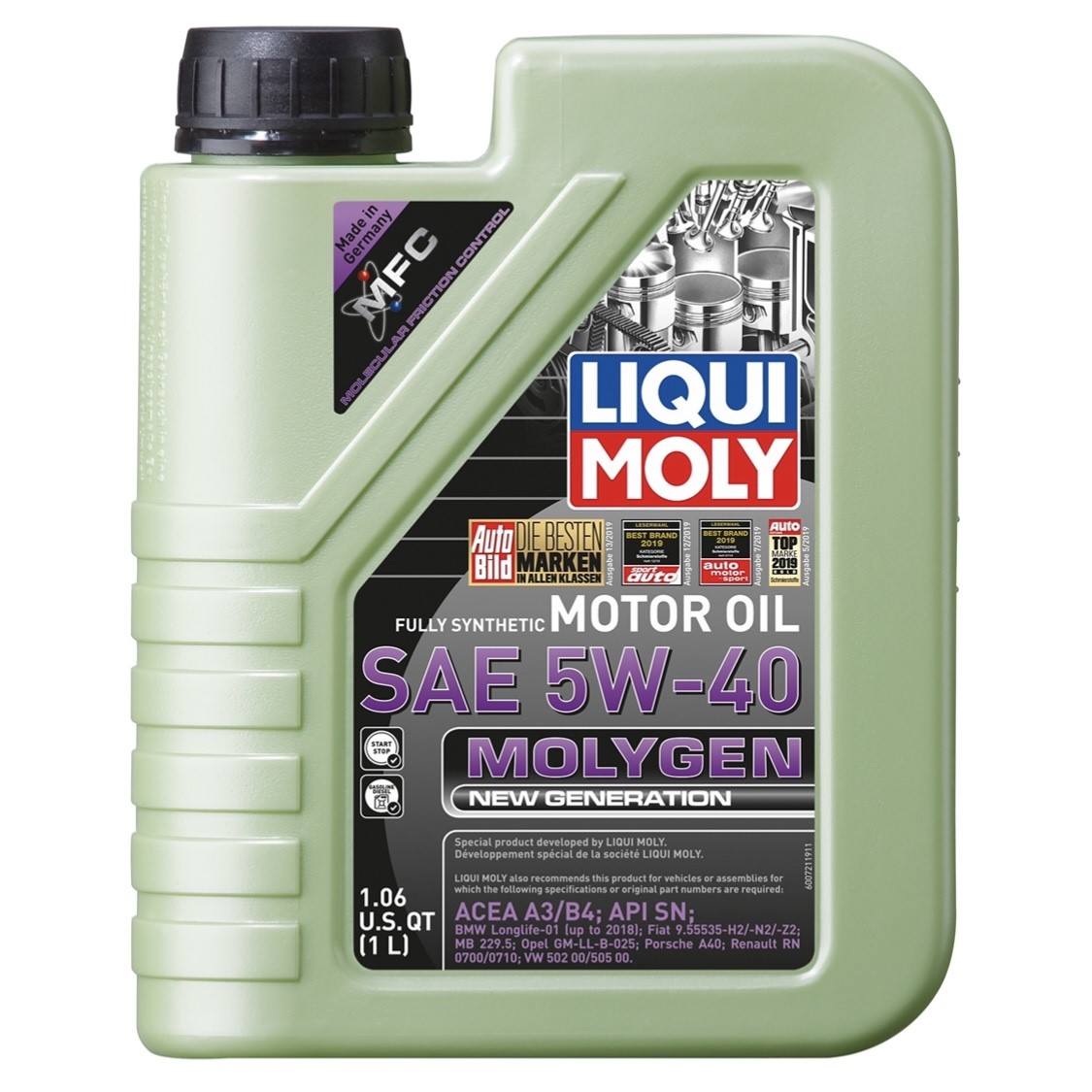 Liqui Moly 5W-40 Molygen New Generation 1LT